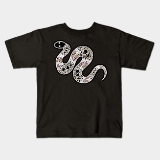 Aboriginal Art - Snake Kids T-Shirt